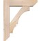 Ekena Millwork Balboa Slat Smooth Bracket w/ Offset Brace, Douglas Fir, 5 1/2"W x 20"D x 24"H BKT0604X20X24BOA06SDF - alternate 2